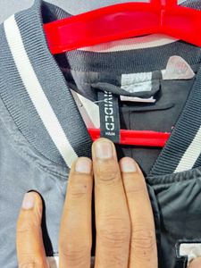 H&amp;M Black Raiders Bomber Jacket
