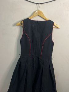 Black Embroidered Dirndl Dress