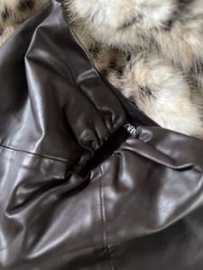 Zara Faux Leather Bustier Top