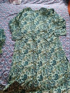 Green kurta sets with pant and dupatta