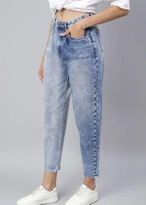 Zudio Acid Wash Cropped Jeans