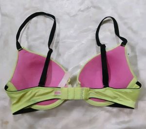 Neon Yellow Padded Bra