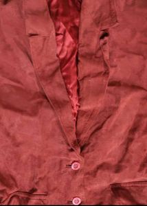Red Casual Blazer