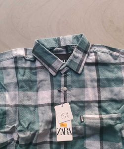 Zara Plaid Shirt - New with Tags