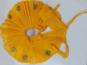2 New Laddu Gopal Pink And Yellow Dress