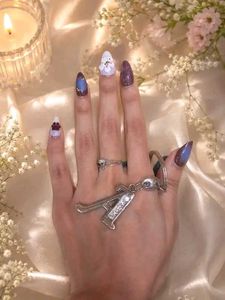 Floral Press-On Nails