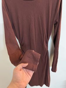 Zara Long Sleeve Ruched Dress