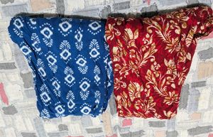 Blue Printed Kurta Set