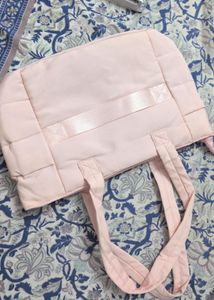 Pink Puffer Tote Bag