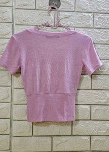 Hypnotic Korean Ribbed Crop Top – Short Sleeve