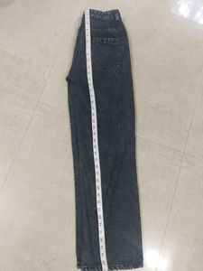 Gray Wide Leg Jeans