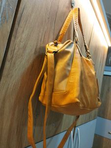 Mustard Yellow Shoulder Bag with Tassels💥