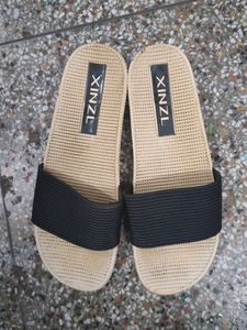 Soft Rubber Black And Nude Wedges Now Washed