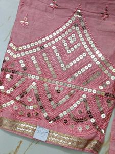 Elegant Pink Embellished garara Set