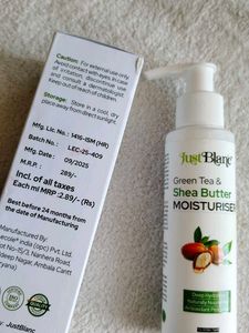 Just Blanc Green Tea &amp; Shea Butter Moisturiser