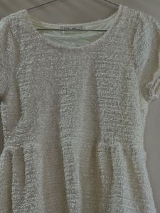 Elegant Textured Peplum Top