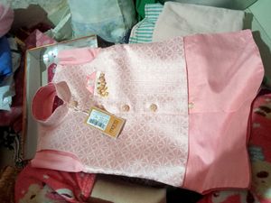 Pink Motto Indian Kurta