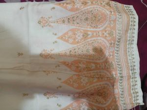 Elegant Cream Kurta with Gold Embroidery