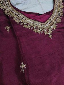 Zardosi work kurta set😍