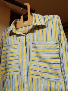 Chic Striped Button-Up Shirt