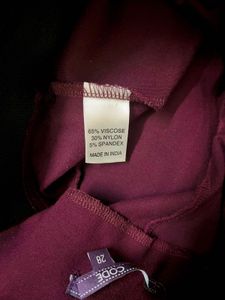 Stylish Burgundy Skinny Pants