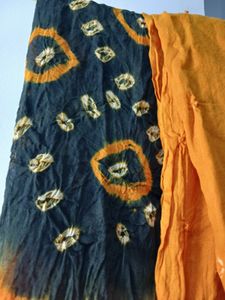 🤩Bandhani Printed Unstitched Beautiful Kurta Set