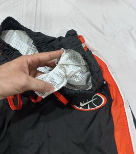 Nike Black &amp; Orange Track Pants | Y2K Streetwear J