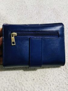 Stylish Blue Leather Wallet
