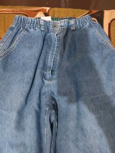 Vintage Wash Denim Pants