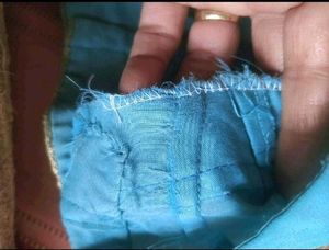 Blue party wear saree