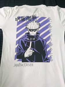 White Graphic Anime T-Shirt