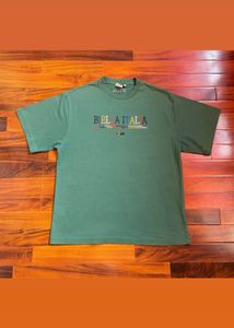 FILA Biella Italia Logo Embroidered T-Shirt - Fore