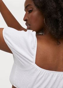 H&amp;M Textured Crop Top