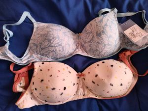 Cute Printed Lightly padded Bras (Set of 2)