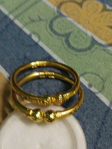 Elegant Gold-Toned Bangles