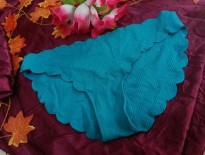 Blue Scalloped Edge Panties