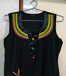 Embroidered Black Kurta 💝🖤