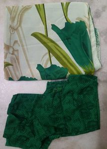 Elegant Floral Print Saree