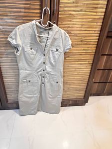 Stylish Button-Up HnM Cargo Dress