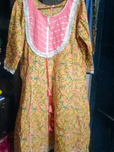 Elegant Printed Anarkali Suit