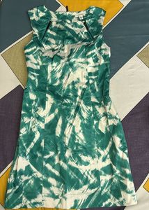 Calvin Klein Green/White Dress