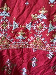 beautiful assymetrical embroidered kurti