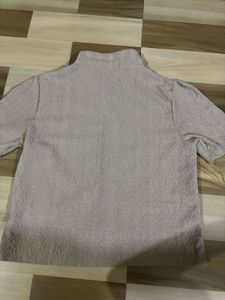 Short Sleeve Button-Up Top