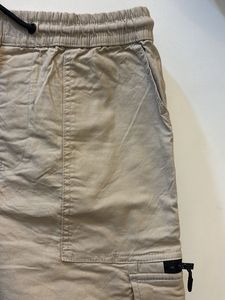 34” Beige Cargo Shorts