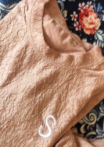 "Women's Premium Textured  Co-ord Set (T-Sh