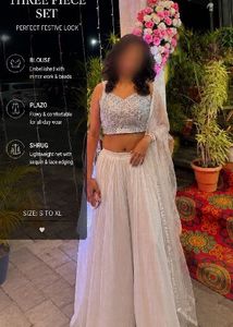 Sparkling Sequin Three Pieces Set