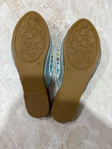 Beaded Evil Eye Mules