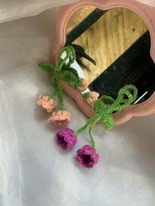 Crocheted bag charm/ keychain