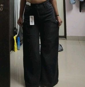 Zudio Black Wide Leg Jeans  sale 🎉🎉🥳