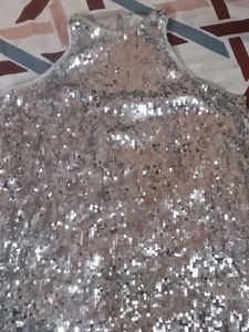 Sparkling Sequin Halter Top